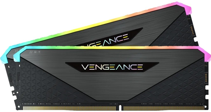 Оперативна пам'ять Corsair DIMM DDR4-4600 32768MB PC4-36800 (Kit of 2x16384MB) Vengeance RGB RT Black (CMN32GX4M2Z4600C18) - зображення 1