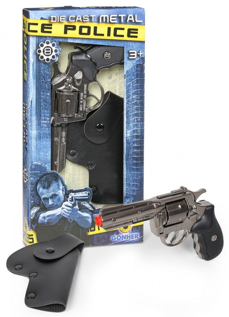 Pistolet Pulio Gonher Police Revolver With Holster (8410982043308) - obraz 2
