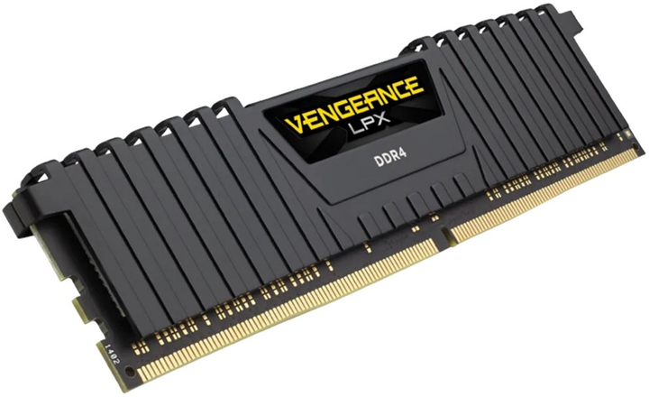Pamięć RAM Corsair DDR4-3200 65536MB PC4-25600 (Kit of 4x16384) Vengeance LPX Black (CMK64GX4M4E3200C16) - obraz 2