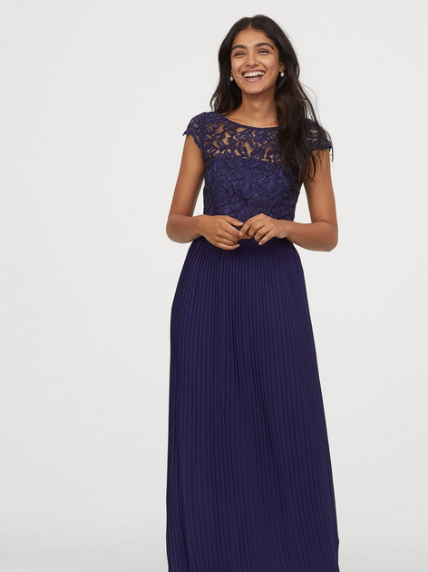 Сукня вечірня довга жіноча H&M 0606800_син_05 32 Синя від Rozetka на платформі USKIDKA Акція на Сукня вечірня довга жіноча H&M 0606800_син_05 32 Синя від Rozetka