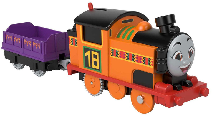 Parowóz z napędem Fisher-Price Thomas and Friends Nia z przyczepą (0194735035441) - obraz 2