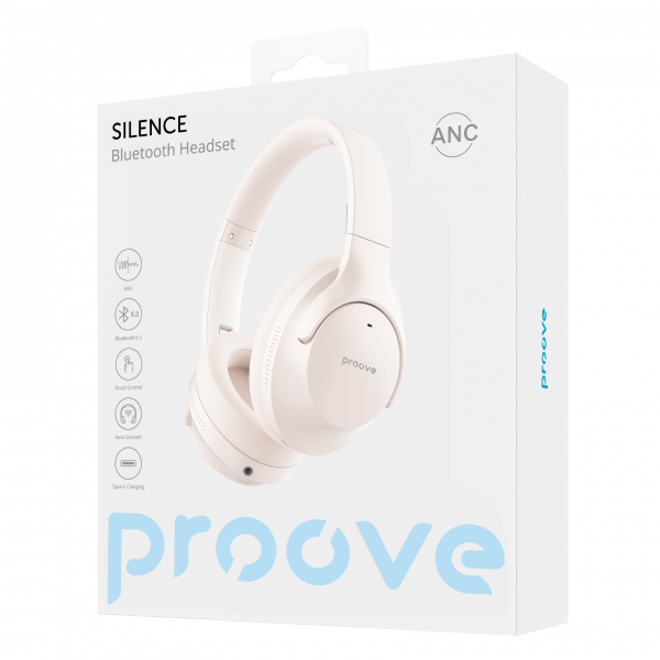 Беспроводные наушники Proove Silence with ANC Beige (HPSL00010007) - изображение 5