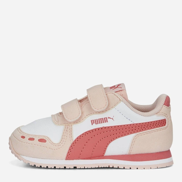 Sneakersy dziecięce dla dziewczynki na rzepy Puma Cabana Racer SL 20 V Inf 38373109 27 Biały/Różowy (4065452581749) - obraz 3