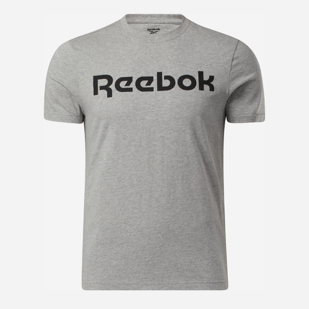 Koszulka męska bawełniana Reebok Gs Reebok Linear Rea 100038780 S Szara (4062051840420) - obraz 1