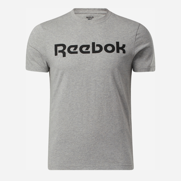 Футболка бавовняна довга чоловіча Reebok Gs Reebok Linear Rea 100038780 S Сіра (4062051840420) - зображення 1