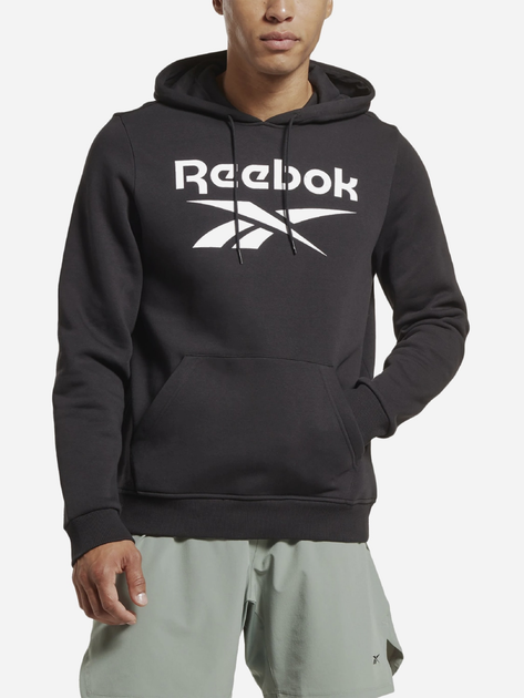 Худі чоловіче Reebok Identity Big 100050290 XL Чорне (4066751143195) - зображення 1