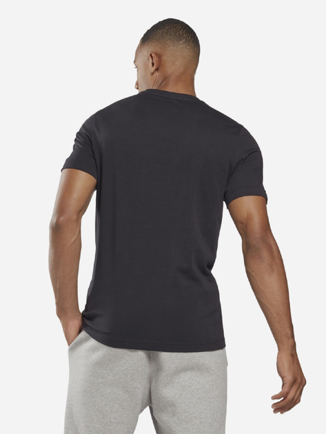 Koszulka męska bawełniana Reebok Gs Vector Tee 100052762 XL Czarna (4065424152373) - obraz 2