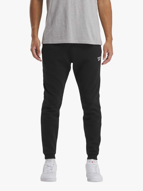 Спортивні штани чоловічі Reebok Identity Smal 100202842 2XL Чорні (1200143504673) - зображення 1