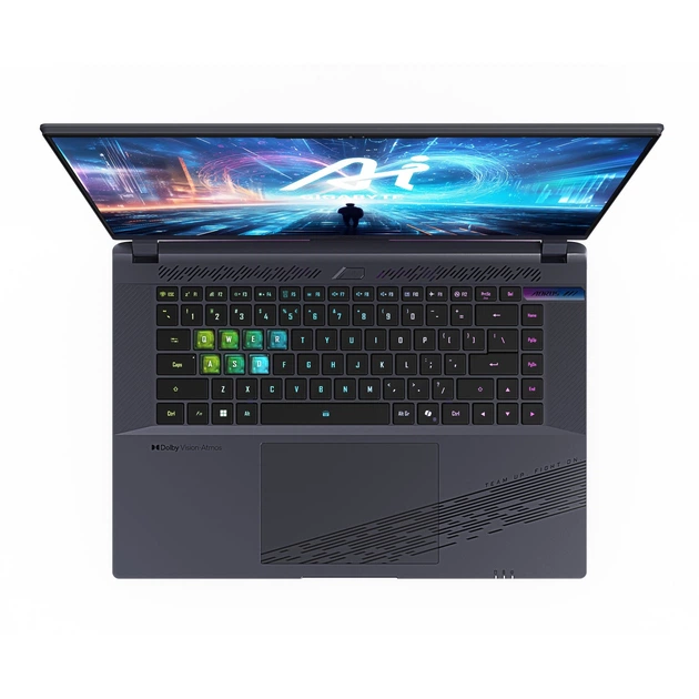 Ноутбук Gigabyte Aorus 16X 9KG 2024 (AORUS 16X 9KG-43UAC54SH) Midnight Gray - Фото 6 Ноутбук Gigabyte Aorus 16X 9KG 2024 (AORUS 16X 9KG-43UAC54SH) Midnight Gray - зображення 6