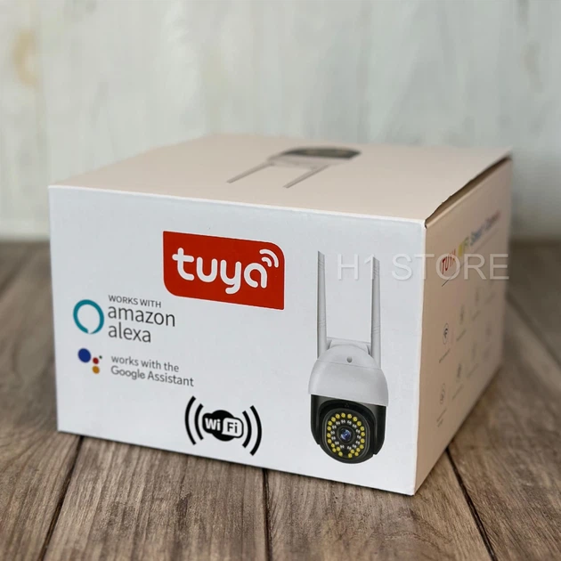Уличная охранная поворотная IP камера наблюдения TUYA C18 Wi-Fi 360/90 3.0mp с удаленным доступом - изображение 8