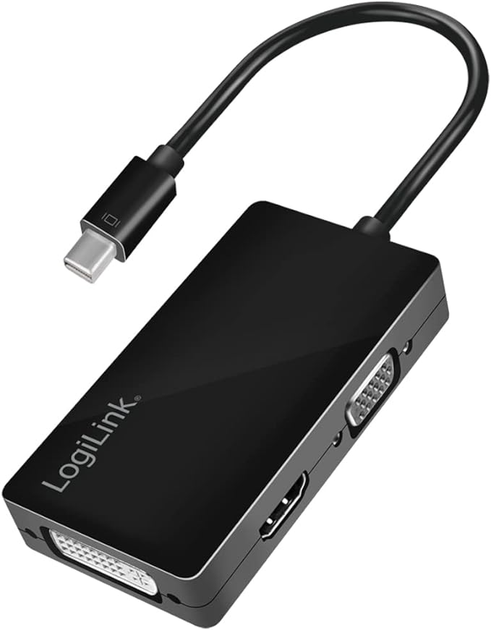 Перехідник LogiLink Mini DisplayPort / HDMI+DVI+VGA (4052792046175) - зображення 1