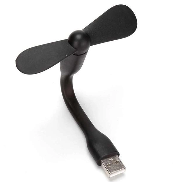 Мини вентилятор для компьютера USB / Черный - изображение 3