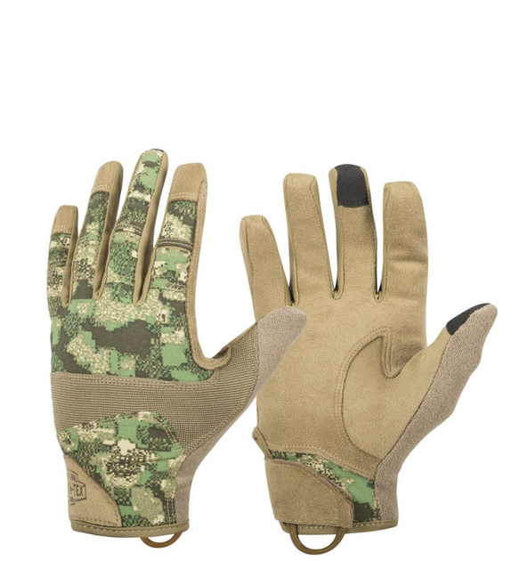 Рукавиці тактичні Helicon-Tex Range Tactical Gloves PenCott WildWood/Coyote ( Розмір М) - хороша циркуляція повітря, ідеальне відчуття зброї, зносостійкі - зображення 1