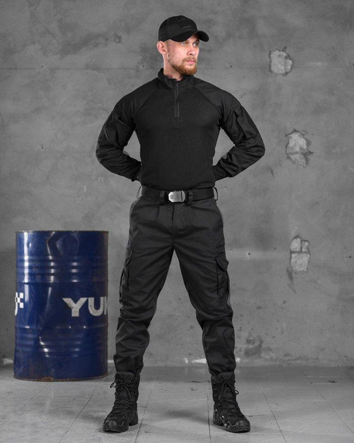 Тактичний костюм squad black L - зображення 1