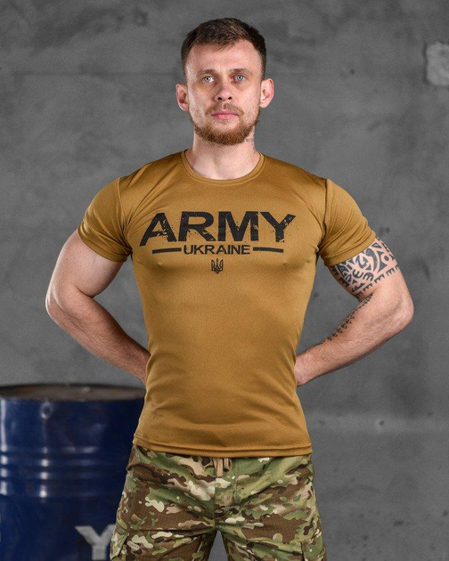 Тактична футболка потовідвідна Odin кайот Army 3XL - зображення 1