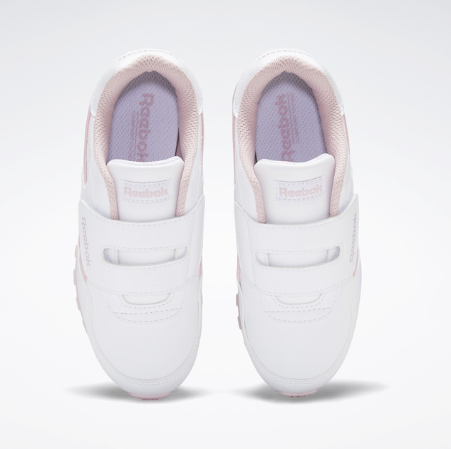 Buty sportowe dziecięce dla dziewczynki na rzepy Reebok Royal Rewind 100046407 28 Białe z bladoróżowym (4064053757645) - obraz 5