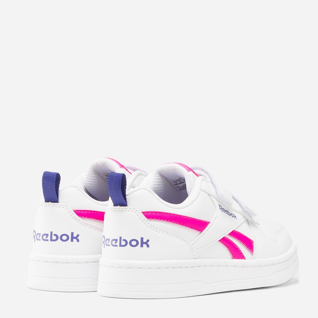 Sneakersy dziecięce dla dziewczynki na rzepy Reebok Royal Prime 2 100074594 32 Białe (1200143126851) - obraz 3