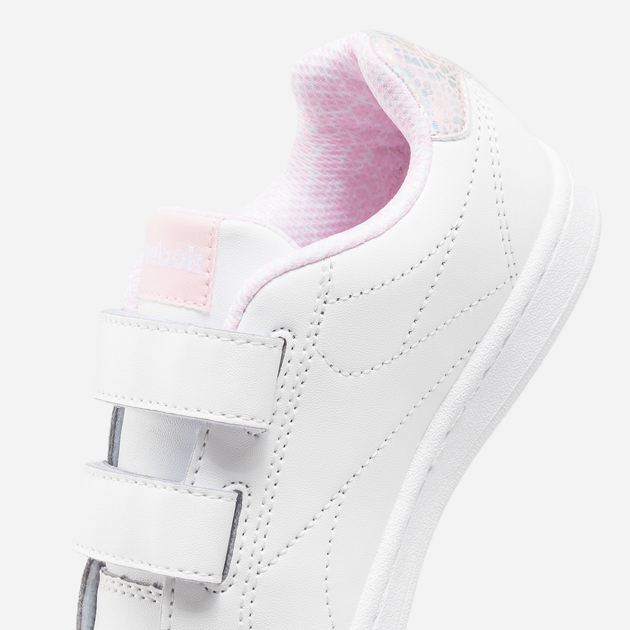 Sneakersy dziecięce dla dziewczynki na rzepy Reebok Royal Complete C 100075147 34 Białe (1200143259252) - obraz 7