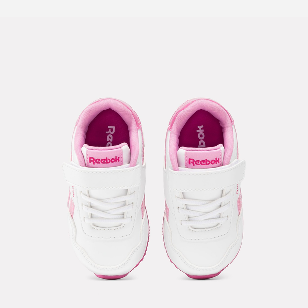 Дитячі кросівки для дівчинки Reebok Royal Cl Jog 100075162 23.5 Білі з рожевим (1200143260876) - зображення 4