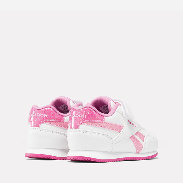 Sneakersy dziecięce dla dziewczynki na rzepy Reebok Royal Cl Jog 100075162 24 Białe z różowym (1200143260883) - obraz 3