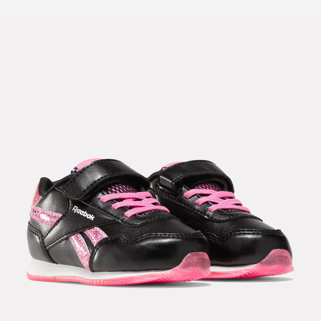 Buty sportowe dziecięce dla dziewczynki na rzepy Reebok Royal Cl Jog 100075178 24.5 Czarne (1200143262306) - obraz 2