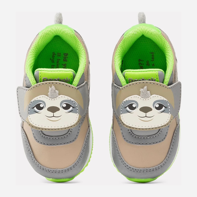 Buty sportowe chłopięce na rzepy Reebok Royal Cl Jog 100075198 23.5 Beżowe (1200143265048) - obraz 4