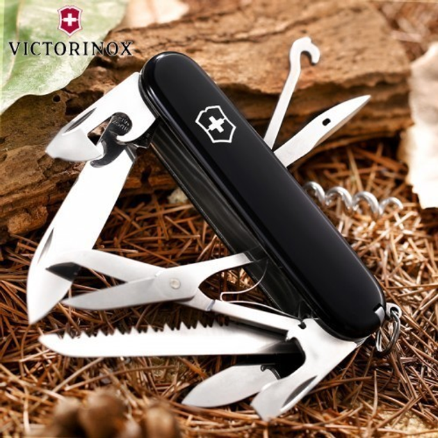 Швейцарский мультиинструмент Victorinox Huntsman 91 мм Черный 1.3713.3 - изображение 1