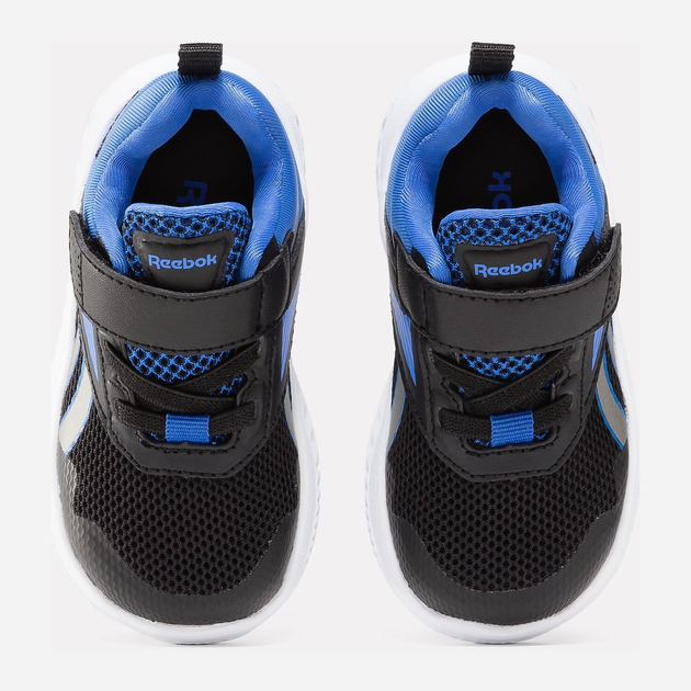 Дитячі кросівки для хлопчика Reebok Rush Runner 5 100075227 23.5 Чорні з синім (1200143269282) - зображення 4