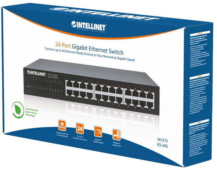 Комутатор Intellinet 561273 24x 10/100/1000 (766623561273) - зображення 5