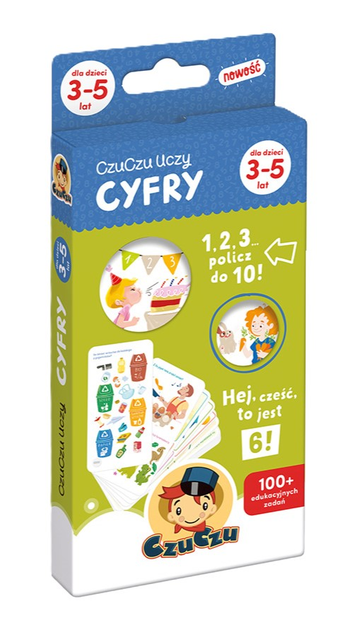 Edukacyjna książeczka CzuCzu Uczy Cyfry (9788366762398) - obraz 1