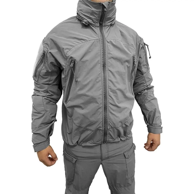 Тактична куртка GRAD PCU level 5 neoflex сіра L-Long - изображение 2