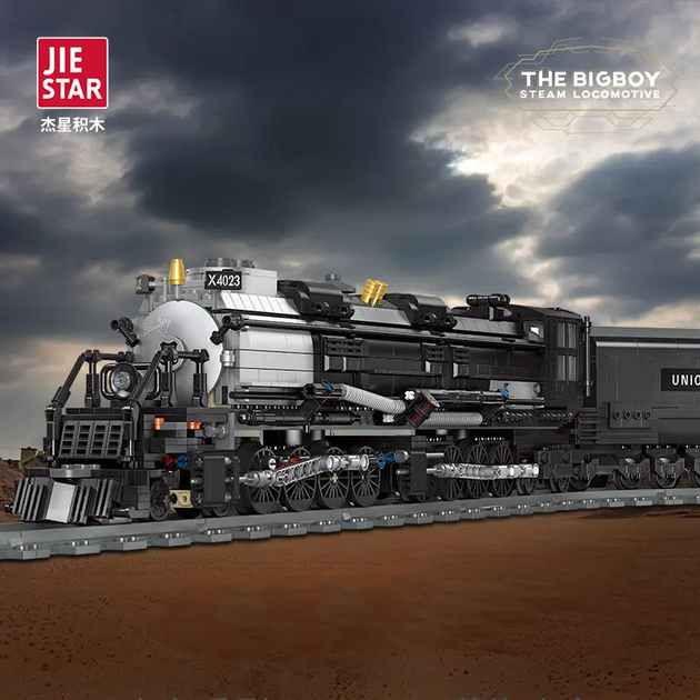 Конструктор Jie Star 59005 Паровоз Bigboy - 1608 деталей – игрушки