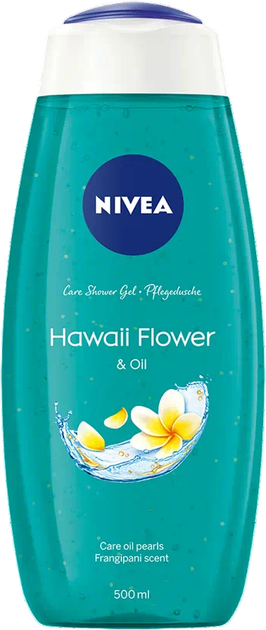 Żel pod prysznic Nivea Care Shower Gel Hawaii Flower & Oil Hawajskie Kwiaty 500 ml (9005800307510) - obraz 1