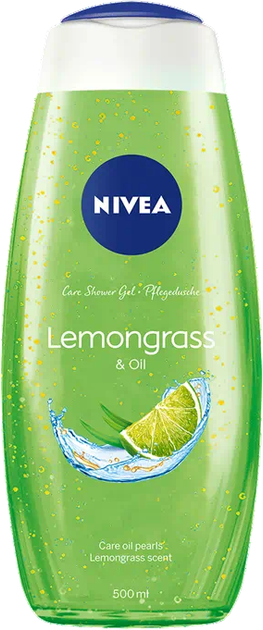 Żel pod prysznic Nivea Care Shower Gel Lemongrass & Oil Trawa Cytrynowa 500 ml (9005800307503) - obraz 1