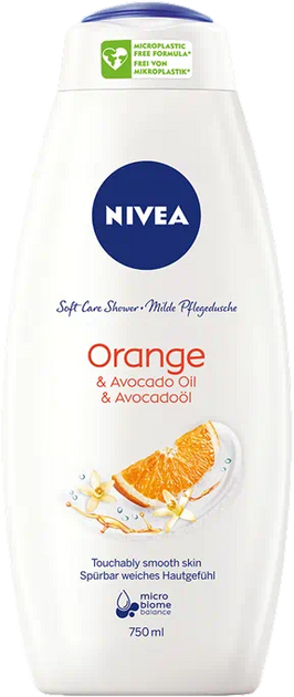 Żel pod prysznic Nivea Care Shower Orange & Avocado Oil pielęgnujący 750 ml (9005800263694) - obraz 1