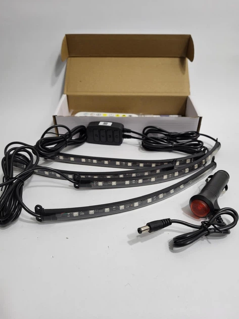 Универсальная светодиодная RGB led подсветка салона автомобиля (управление с телефона) - изображение 4