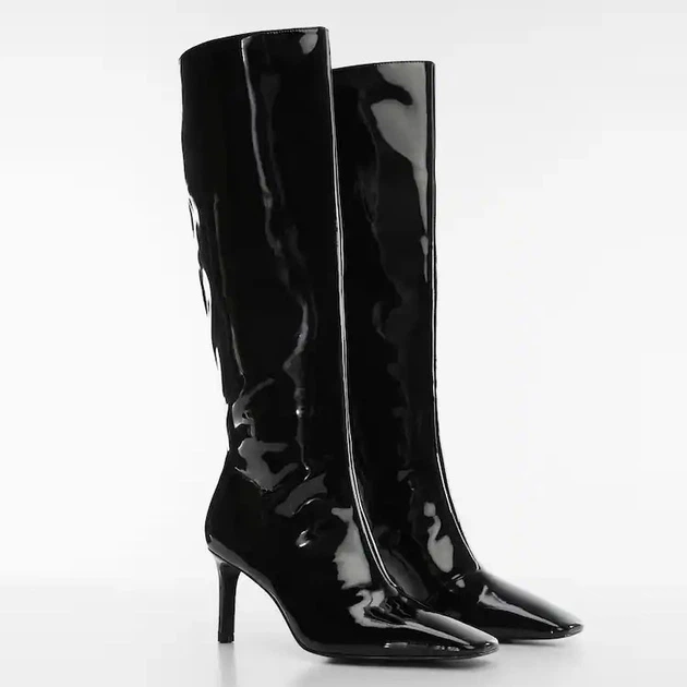 Женские сапоги Mango Aqua 57017714-99 40 25.8 см Черные