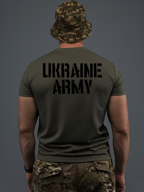 Футболка CoolMax UKRAINE ARMY олива L - зображення 2