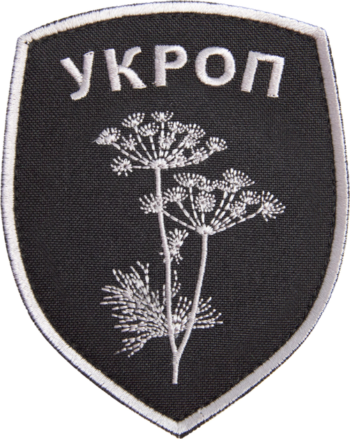 Шеврон нашивка на липучке IDEIA Батальон Укроп 8х10 см серый (2200004295732) - изображение 1
