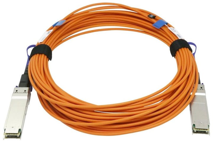 Patchcord optyczny Mellanox QSFP 50 m Orange (980-9I152-00L050) - obraz 1