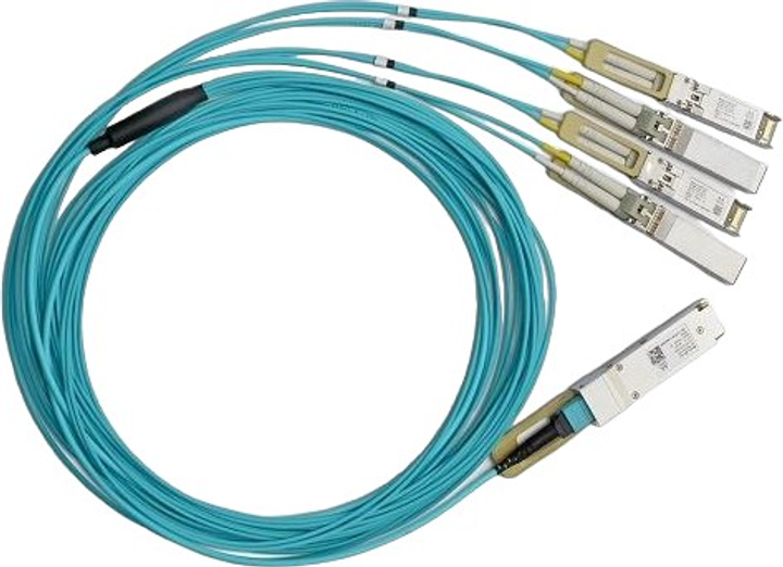 Оптичний патчкорд Mellanox QSFP28 5 м Blue (980-9I40O-00C005) - зображення 1