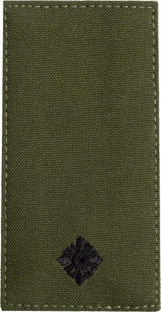 Шеврон нашивка на липучке IDEIA погон звания ВСУ Хорунжий 5х10 см хаки (2200004295763) - изображение 1