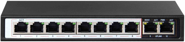 Switch EXTRALINK EX.3906 8x 10/100 PoE (5902560363906) - obraz 2