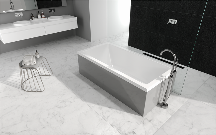 Ванна акриловая Radaway Mirella 130х70 в комплекте с ножками и сифоном WA1-48-130x070S - изображение 3