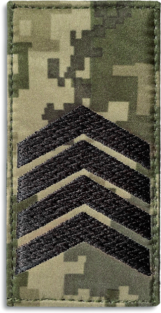 Шеврон нашивка на липучке IDEIA погон звания ВСУ Лейтенант 5х10 см (2200004269580) - изображение 1