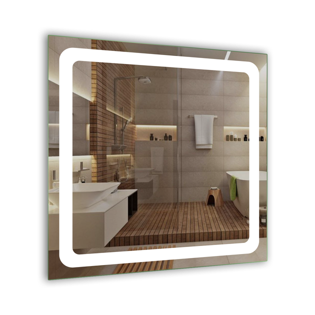 Зеркало LED (80*80*2,5см) PR-D11A - Фото 1 Зеркало LED (80*80*2,5см) PR-D11A - изображение 1