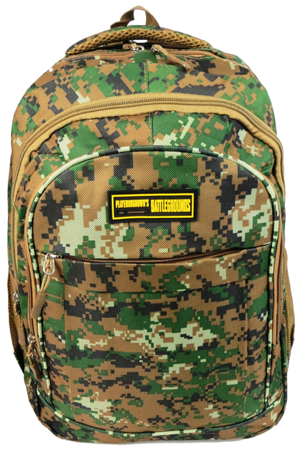 Міський рюкзак в стилі мілітарі 22L камуфляж піксель Battlegrounds 30x43x19 см (sum0021301) Зелений - зображення 2