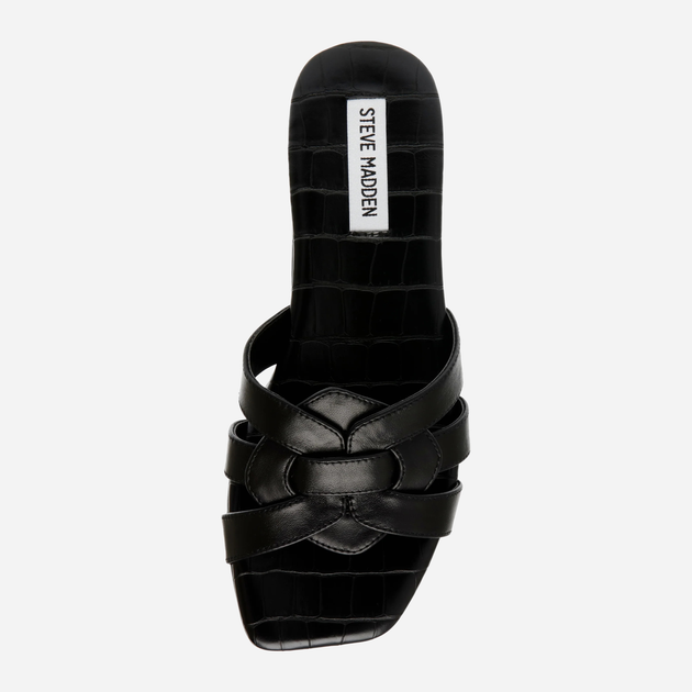 Жіночі шльопанці Steve Madden Vcay SM11003010 37 Чорні (8720857361599) - зображення 6