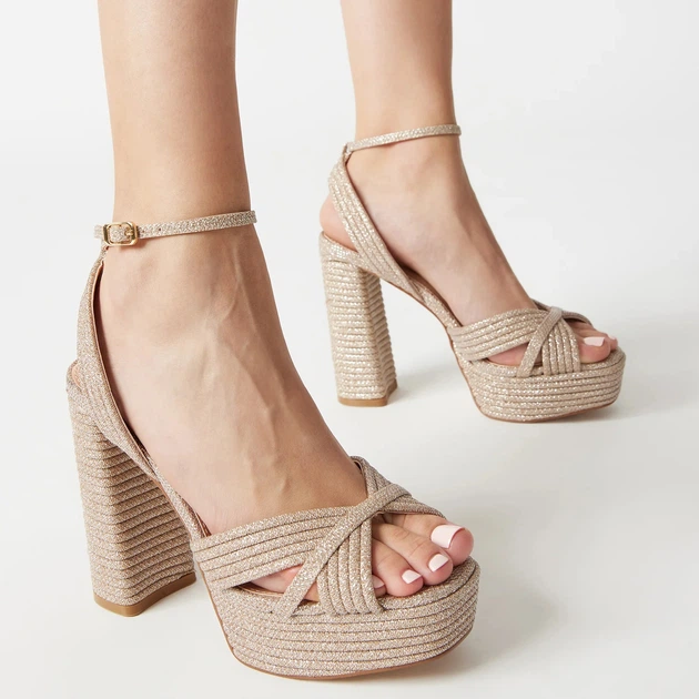 Жіночі босоніжки Steve Madden Laurel SM11002977 40 Золотисті (8720857337921) - зображення 2