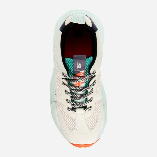 Sneakersy damskie na wysokiej platformie Steve Madden Bounce1 SM11003052 38 Beżowy/Miętowy (8720857390131) - obraz 6